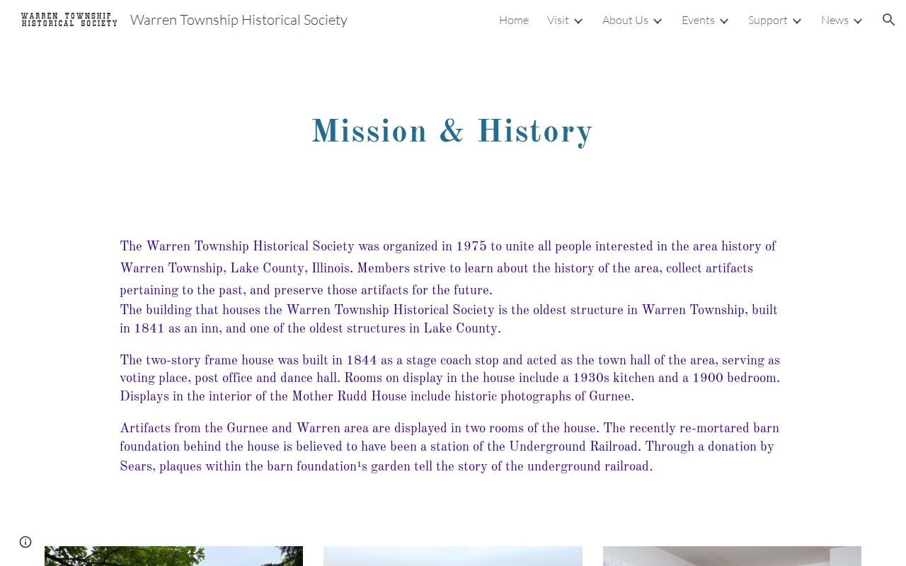 Gurnee city directory history at Mother Rudd House