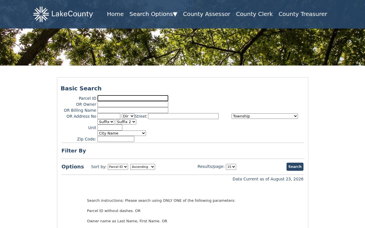 Gurnee residents directory Lake County property search