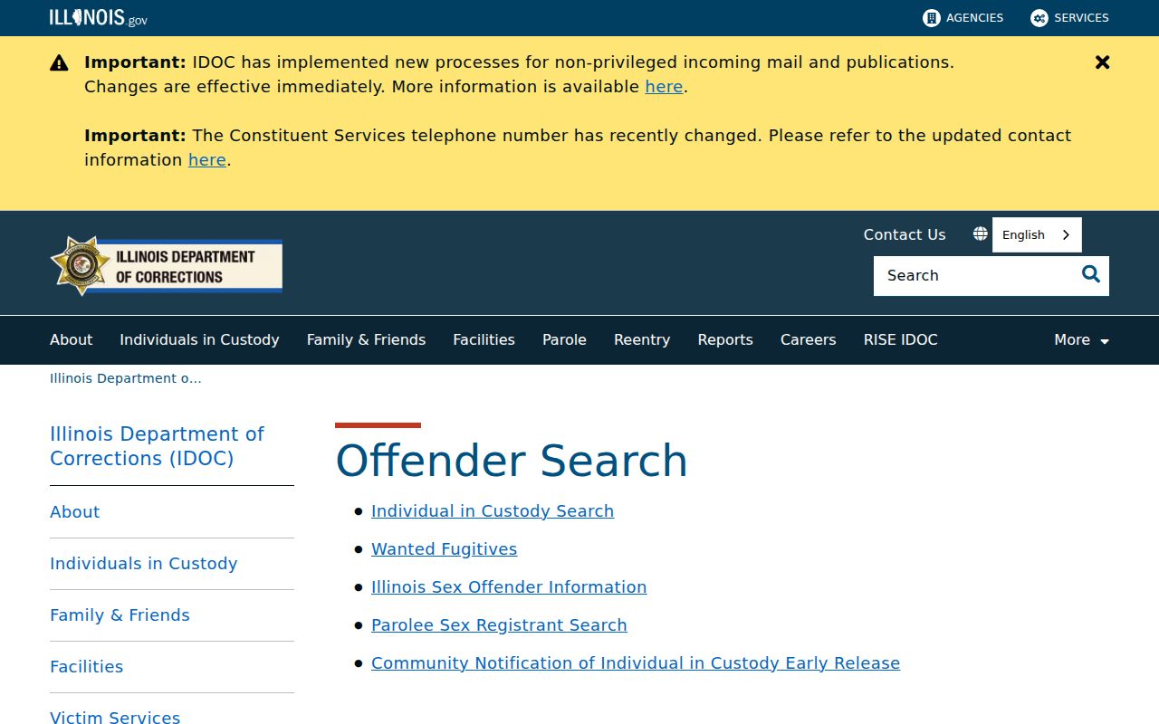 Gurnee resident lookup boundary for Illinois custody records